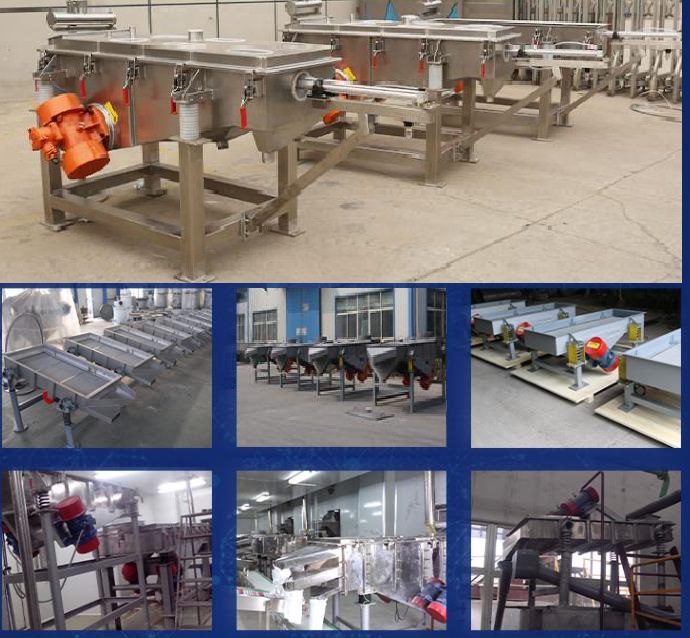 直線振動篩使用，粉末食品醫藥顆粒過濾除雜分級